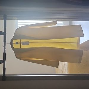 Zara - New - Pale Yellow Duster Coat - Small